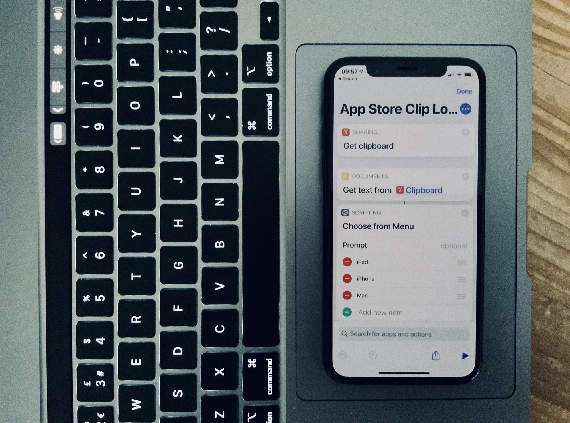 Apple shortcuts app on mac